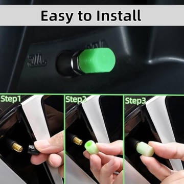 Glow in The Dark Tire Valve Caps - 20 Pack for Vehicles