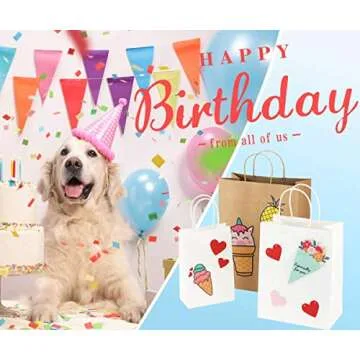 BagDream Kraft Gift Bags for All Occasions - 25 Pcs