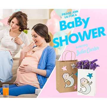 BagDream Kraft Paper Bags 5x3x8& 8x4.25x10& 10x5x13 25 Pcs Each, Gift Bags with Handles, Paper Shopping Bags, Retail Merchandise Bags, 100% Recyclable Paper Sack