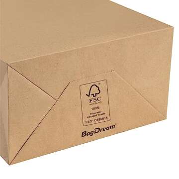 BagDream Kraft Paper Bags 5x3x8& 8x4.25x10& 10x5x13 25 Pcs Each, Gift Bags with Handles, Paper Shopping Bags, Retail Merchandise Bags, 100% Recyclable Paper Sack