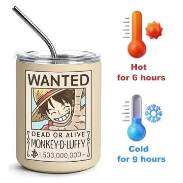 BayJew 12 oz Vacuum Insulated Tumbler for One Piece Fans