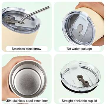 BayJew 12 oz Vacuum Insulated Tumbler for One Piece Fans