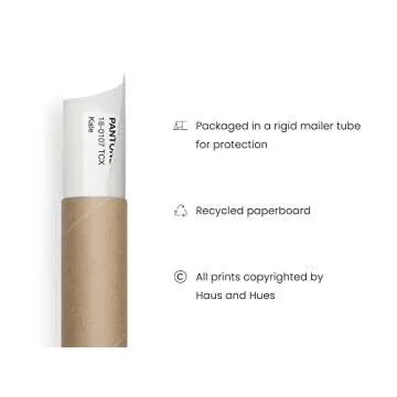 HAUS AND HUES Sage Green Room Decor Aesthetic Wall Dorm Posters for Bedroom Art Dark (16'' x 20'' Framed Beige), Pantone Shades Green, 16x20 Beige