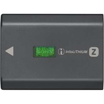 Sony Z-Series NP-FZ100 7.2 V / 2,280 mAh Rechargeable Battery for Sony a9 and a7rIII Digital Cameras...