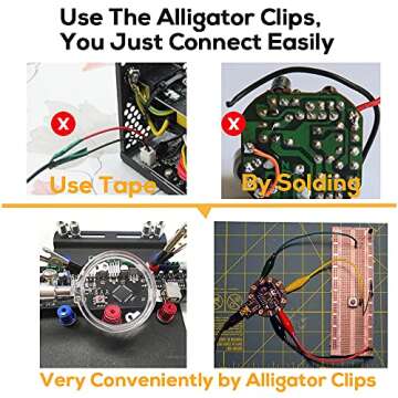 10PCS Premium Alligator Clips for Electrical Testing