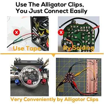 10PCS Premium Alligator Clips for Electrical Testing