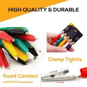 10PCS Premium Alligator Clips for Electrical Testing