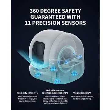 PETKIT Self Cleaning Cat Litter Box, PuraMax Cat Litter Box for Multiple Cats, App Control/xSecure/Odor Removal Automatic Cat Litter Box Includes Trash Bags and K3 Smart Air Purifier Spray