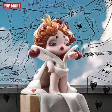 POP MART SKULLPANDA Weekday Wonderland Blind Box Figures, Random Design Mystery Toys for Modern Home Decor, Collectible Toy Set for Desk Accessories, 1PC