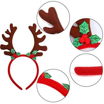 Aneco 3 Pack Christmas Hats Xmas Holiday Party Costume Hats Novelty Christmas Santa Hat Elf Hat Funny Hats
