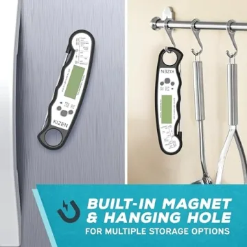 KIZEN Digital Meat Thermometer - Fast & Waterproof Cooking Tool