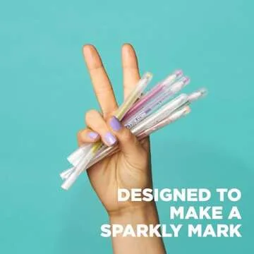 SAKURA Gelly Roll Stardust Galaxy Glitter Gel Pens - Bold Point Ink Pen for Lettering, Drawing, Invitations, & Stationery - Assorted Colored Ink - Bold Line - 6 Pack