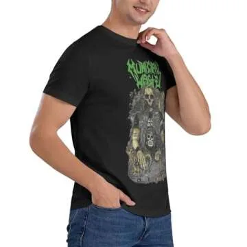 DIRKES Municipal Music Waste Unisex Cotton Shirt Men's Short Sleeved T-Shirt Women's Fashionable Round Neck Shirt Small