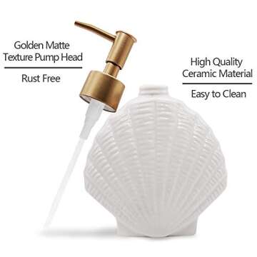 Stylish Shell-Shaped Soap Dispenser for Home Decor