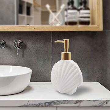 Stylish Shell-Shaped Soap Dispenser for Home Decor