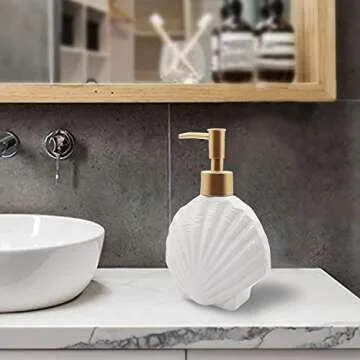 Stylish Shell-Shaped Soap Dispenser for Home Decor