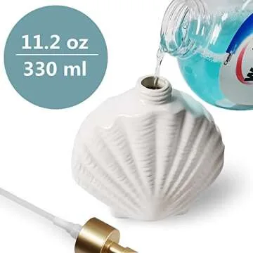 Stylish Shell-Shaped Soap Dispenser for Home Decor