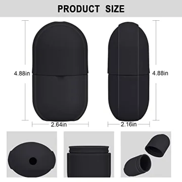 Ice Roller For Face and Eye, Ice Facial Roller Massage Shrink Pore Skin Care Tools, Reusable Ice Stick Remove Dark Circle, Ice Face Mold Sphere Face Ice Cubes for Brighten Lubricate Fine Lines Black