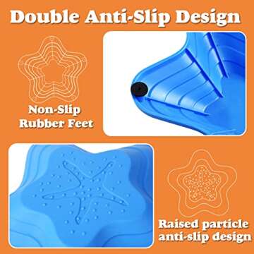 Gentle Monster Stepping Stones for Kids, Set of 8 Pcs for Balance with Non-Slip Bottom - Exercise Coordination and Stability