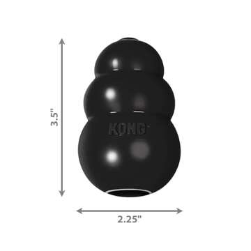 KONG Extreme Dog Toy - Fetch & Chew Toy - Treat-Filling Capabilities & Erratic Bounce for Extended Play Time Most Durable Natural Rubber Material - for Power Chewers - for Medium Dogs