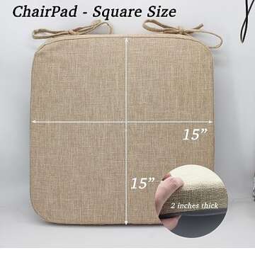 ZYHOONE Comfortable Memory Foam Seat Cushion - Machine Washable