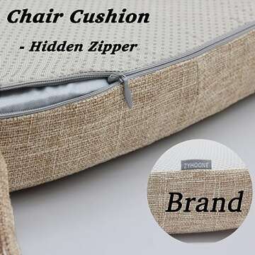 ZYHOONE Comfortable Memory Foam Seat Cushion - Machine Washable