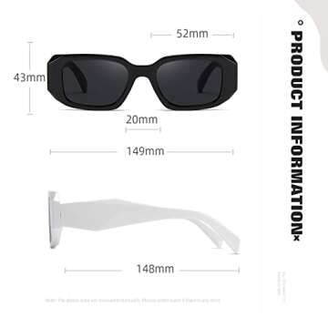 Stylish MASDUN Y2k Sunglasses with UV Protection for All