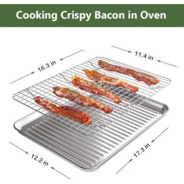 ROTTAY Baking Sheet Set with Racks - Warp Resistant, Stainless Steel