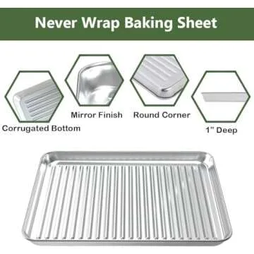 ROTTAY Baking Sheet Set with Racks - Warp Resistant, Stainless Steel