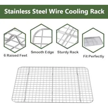 ROTTAY Baking Sheet Set with Racks - Warp Resistant, Stainless Steel