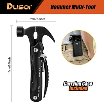 Dusor 12-in-1 Hammer Multitool for Home and Camping Needs