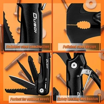 Dusor 12-in-1 Hammer Multitool for Home and Camping Needs