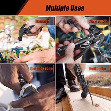 Dusor 12-in-1 Hammer Multitool for Home and Camping Needs