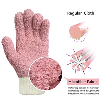 MIG4U Microfiber Dusting Gloves for Quick, Effective Cleaning