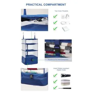 ELEZAY Portable Travel Closet for Easy Packing & Organization
