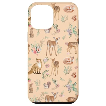Stylish Protective Case for iPhone 13 Pro Max - Forest Animals Design