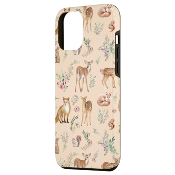 Stylish iPhone 13 Pro Max Forest Animals Case