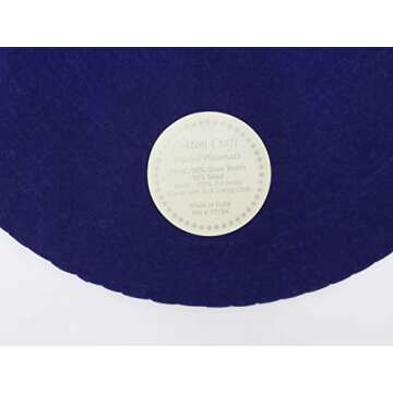 COTTON CRAFT Glitz Handmade Beaded Charger Placemats Set of 4