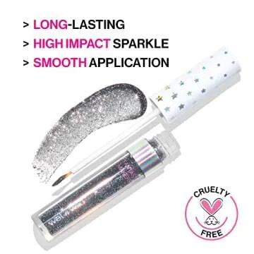 wet n wild Glitter Eyeliner Fantasy Makers Sparkle Eye Liner Makeup, White Trippy