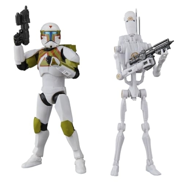 STAR WARS Black Series Clone Commando & B1 Battle Droid Figures - Amazon Exclusive