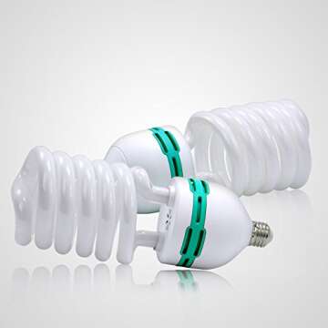 JULIUS STUDIO (2-Pack) 85W Photo Studio Lighting Bulb 6500K 4760LM for Photo Video Studio, JSAG318