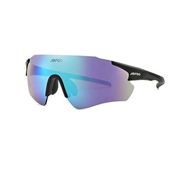 Jefoo Polarized Sunglasses Cycling Sunglasses for Men Women UV400 Protection for Running Hiking Ski Golf outdoor Sports