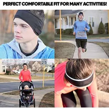 CozyPhones Sleep Headphones - Over Ear Headphones from Ultra Thin Cool Mesh Wired for Side Sleepers, Meditation, Running, Laptop, and Phone - Black