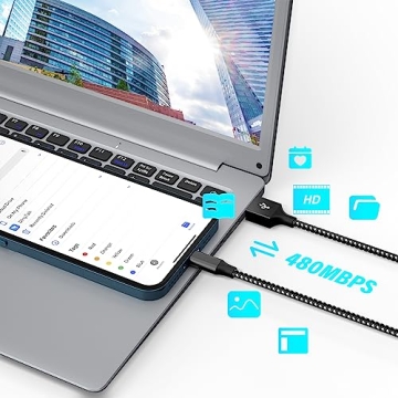 10FT Apple MFi Certified Lightning Cables - 3 Pack