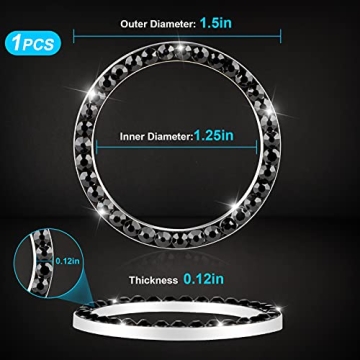 Bling Car Crystal Rhinestone Ring - Chic Auto Accessory