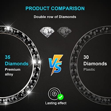 Bling Car Crystal Rhinestone Ring - Chic Auto Accessory