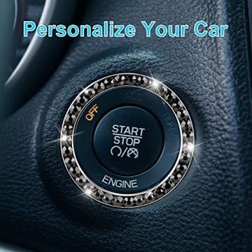 Bling Car Crystal Rhinestone Ring - Chic Auto Accessory