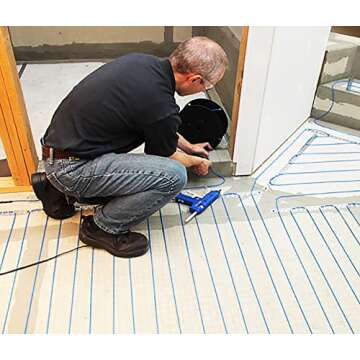 SunTouch ConnectPlus WarmWire Under Floor Heating Kit with Cable, Sensor, SunStat Voice-Activated Wi...