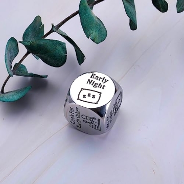 Stainless Steel Date Night Decider Dice for Couples