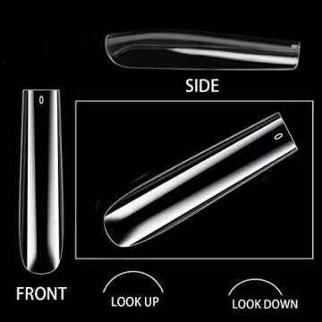 Upgrade 3XL Tapered Square Nail Tips for Perfect Nails